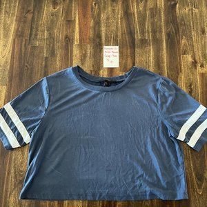 Blue Forever 21 Crop Top